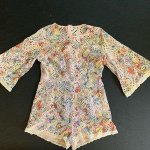 Entro Multi-colored floral Romper